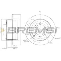 CD7141S BREMSI Гальмівний диск