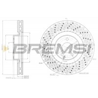 CD7637V BREMSI Гальмівний диск