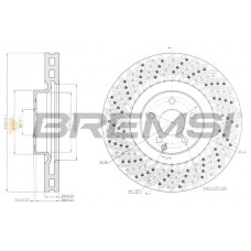 CD7637V BREMSI Гальмівний диск