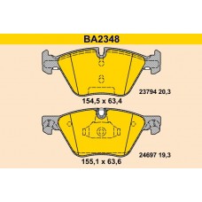 BA2348 BARUM КомплеК т гальмівних колодок, дискове гальмо