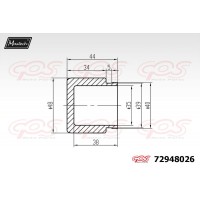 72948026 MAXTECH Поршень корпус скоби гальма