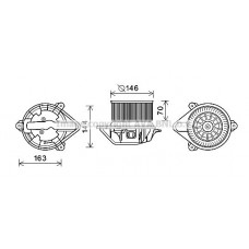 RT8577 AVA QUALITY COOLING Вентилятор салону