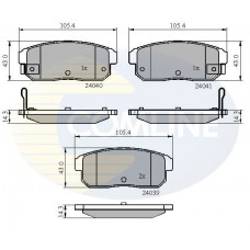CBP31283 COMLINE КомплеК т гальмівних колодок, дискове гальмо