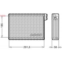 DEV09013 DENSO Випарник кондиціонера
