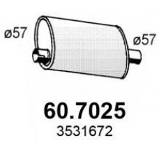 60.7025 ASSO Глушник вихлопних газів кінцевий