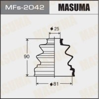 MFs-2042 MASUMA Комплект пыльника, Привідний вал