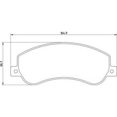 363710201640 MAGNETI MARELLI Комплект гальмівних колодок дисковий гальм