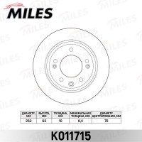 K011715 MILES Гальмівний диск
