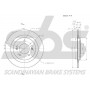 1815313442 sbs Гальмівний диск