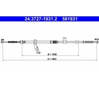 24.3727-1931.2 ATE Тросик, cтояночный тормоз