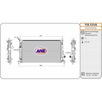 110.131/A AHE Радіатор охолодження двигуна