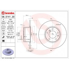 08.5141.20 BREMBO Гальмівний диск