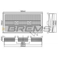 FA1021 BREMSI Повітряний фільтр