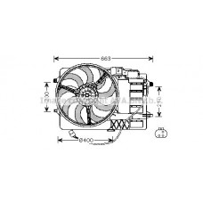 BW7516 AVA QUALITY COOLING Вентилятор охолодження двигуна