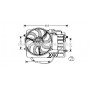 BW7516 AVA QUALITY COOLING Вентилятор охолодження двигуна