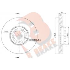 78RBD16548 R BRAKE Гальмівний диск