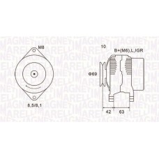063731600010 MAGNETI MARELLI Генератор