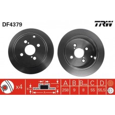 DF4379 TRW Гальмівний диск