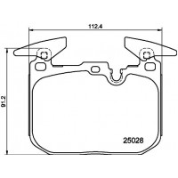 8DB 355 025-771 HELLA Комплект гальмівних колодок дисковий гальм