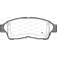 BPA0402.02 OPEN PARTS Комплект гальмівних колодок дисковий гальм