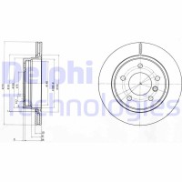 BG3041C DELPHI Гальмівний диск