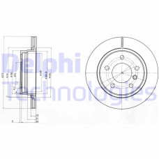 BG3041C DELPHI Гальмівний диск