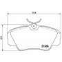 P 59 016 BREMBO Комплект гальмівних колодок дисковий гальм