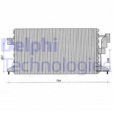 TSP0225247 DELPHI Конденсатор кондиціонера
