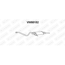 VW80152 VENEPORTE Глушник вихлопних газів кінцевий