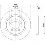 MDC483 MINTEX Гальмівний диск