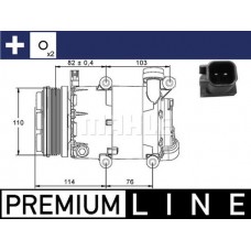ACP 864 000P MAHLE Компресор кондиціонера
