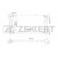MK-1078 ZEKKERT Радіатор охолодження двигуна
