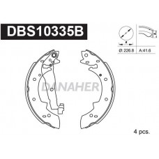 DBS10335B DANAHER Комплект гальмівних колодок