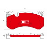 GDB1734DTE TRW Комплект гальмівних колодок дисковий гальм