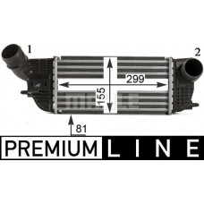 CI 466 000P MAHLE Интеркулер