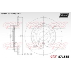 871555 MAXTECH Гальмівний диск