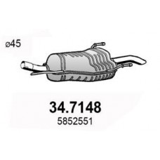 34.7148 ASSO Глушник вихлопних газів кінцевий