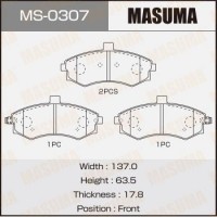 MS-0307 MASUMA Комплект гальмівних колодок