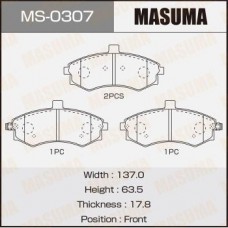 MS-0307 MASUMA Комплект гальмівних колодок