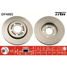 DF4065 TRW Гальмівний диск