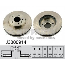 J3300914 NIPPARTS Гальмівний диск