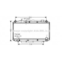 TOA2348 AVA QUALITY COOLING Радіатор охолодження двигуна
