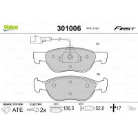 301006 VALEO Комплект гальмівних колодок дисковий гальм