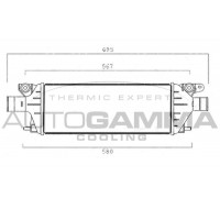107571 AUTOGAMMA Интеркулер