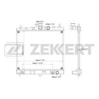 MK-1179 ZEKKERT Радіатор охолодження двигуна