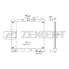 MK-1179 ZEKKERT Радіатор охолодження двигуна
