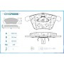 C11CR0006 CWORKS Комплект гальмівних колодок дисковий гальм