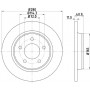 8DD 355 110-911 HELLA PAGID Гальмівний диск