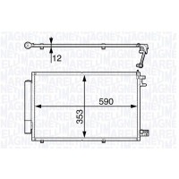 350203720000 MAGNETI MARELLI Конденсатор кондиціонера