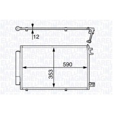 350203720000 MAGNETI MARELLI Конденсатор кондиціонера